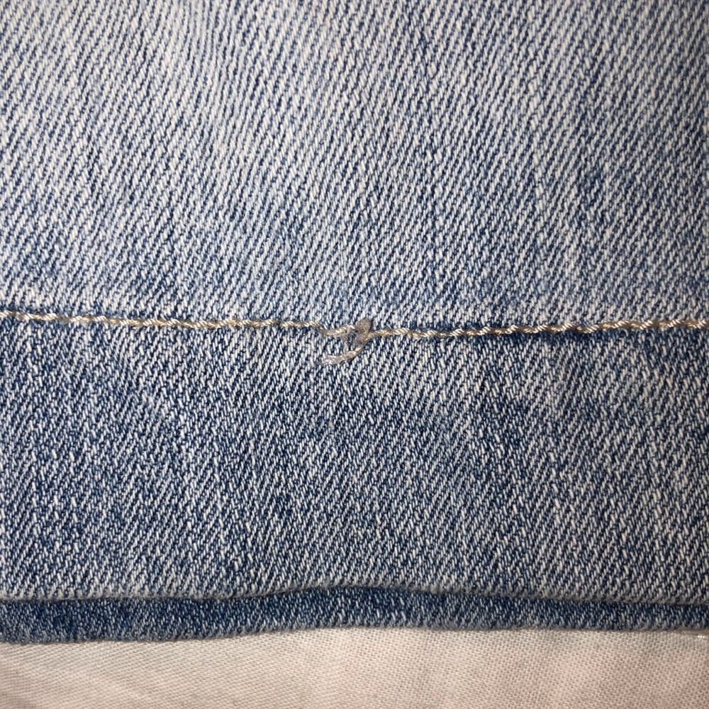 Sonoma 4 Vintage Wash Brass Color Studded Blue Denim Shorts - Picture 14 of 16